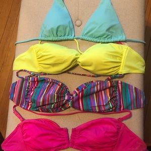 4 pack of Victoria Secret Swim tops Size: Small